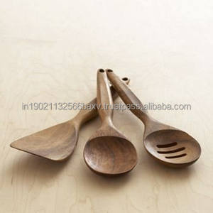 Ensemble de cuillères à salade en bois poli personnalisé de haute qualité couverts en bois élégants pour le service de fête fabriqués à la main par le fabricant - Product Image 4