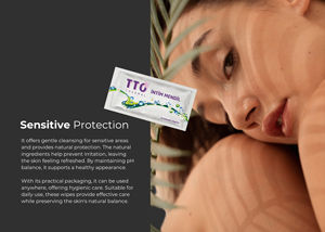 ทีทีโอ เทอร์มอล อินทิม คลีนซิ่ง ไวพส์ 12 ชิ้น ผ้าเช็ดทำความสะอาดจุดซ่อนเร้น สูตรอ่อนโยน pH สมดุล ด้วยน้ำมันธรรมชาติ เพื่อความสดชื่น สบาย และถูกสุขอนามัย - Product Image 3