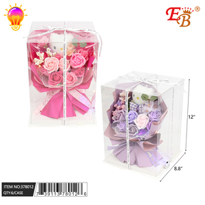 12 \ "X 8.8 \" LED gatto e fiore con luce forniture di san valentino 6 pz/CS in confezione regalo - Product Image 1