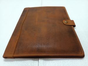 Custom Made with High Quality <b>Leather</b> Folder Is a Sleek Accessory. Idle for Corporate Gifts or Personal Use - Product Image 2