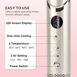 Modelador de Cabelo 5 em 1 Escova de Ar Quente Secador de Cabelo Escova de Estilo de Salã<span class=keywords><strong>o</strong></span> 110000RPM Dobrável com Bolsa de Armazenamento - Product Image 2