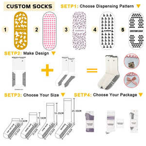 High Quality Custom Knitted Pilates Yoga Grippy <b>Socks</b> <b>Cute</b> Anti-Slip Ruffle Grip Logo Embroidery Indoor Application Made Vietnam - Product Image 2