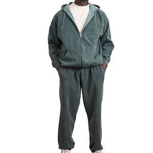 Chándales Vintage de Alta Calidad con Lavado Ácido para Hombre, 100% Algodón, Cuello con Capucha, Cremallera Personalizada, Ropa Urbana para Invierno - Product Image 3