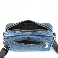 Denim Leder Trendy Taillen tasche Herren Schwarz Gürtel tasche Männlich Multifunktions Umhängetasche Reisetasche von GORFIA