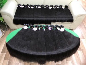 Việt tuyệt vời chất lượng tuyệt vời không bị rối hoặc rụng Remy tóc 6 inch đến 34 inch tự nhiên màu đen tóc xoăn - Product Image 6