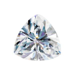 Moissanita Premium de 3 Quilates Cultivada en Laboratorio, Corte Trillón |   Gema Suelta Color D VVS1 con Efecto de Color/Brillo de 10x10 mm para Joyería - Product Image 6