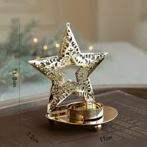 Candelabro de Alta Gama para Centros de Mesa de Boda, Acabado Dorado, Diseño Interior Moderno, Detalles Florales, Religioso - Product Image 2