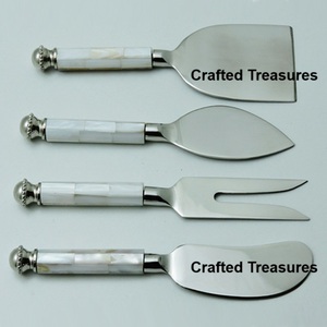 Set de fromage poli à la main Cuisine capable Design fantaisie Poignée en résine Set de couverts en acier inoxydable Articles ménagers de qualité supérieure Couverts - Product Image 5