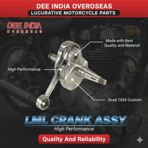 Ensemble de vilebrequin en acier allié monocylindre LML pour moteur de scooter - Complet avec bielle, neuf, garantie de 6 mois - Product Image 2