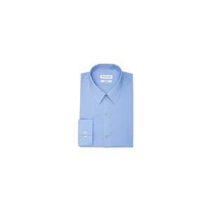 Camicia da Uomo Calvin Klein, Vestibilità Estremamente Slim, Blu, Antipiega, in Popeline Elasticizzato, Taglia 15-15 1/2 (34-35) - Product Image 1