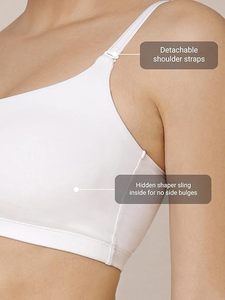 Por encargo 100% algodón color blanco señoras acolchado sujetador mejor precio de fábrica Bangladesh - Product Image 5