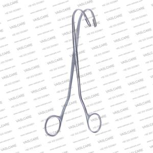 Pince à pierre rénale de haute qualité entièrement incurvée 23.5 cm Instruments chirurgicaux en acier inoxydable certifié CE PAR Vaslcare - Product Image 2