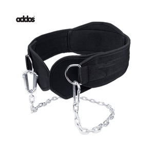 Cinturón de Neopreno Mejorado para Gimnasio y Ejercicio, Cadena de Acero con Logotipo Personalizable y Cinturón de Nailon para Levantamiento de Pesas - Product Image 1