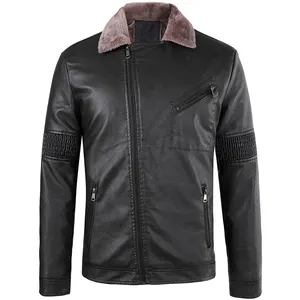 Factory Direct Supplier Best Manufacturer Hot Selling New Stylish OEM Service Available Men Leather Jackets With Low MOQ