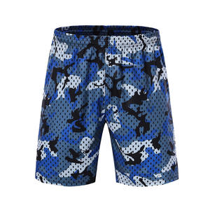 Shorts de sport pour hommes Shorts souples en polyester à sublimation avec cordon de serrage Short d'entraînement en maille personnalisé à séchage rapide pour hommes - Product Image 1
