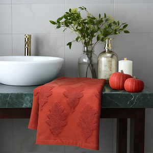 Serviettes Jacquard Élégantes Serviettes de Bain en Coton Serviettes de Bain Absorbantes de Luxe Fournitures d'Hôtel Jacquard Décoratif de Qualité Supérieure - Product Image 2