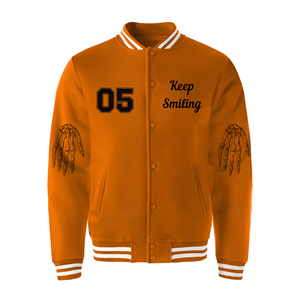 Veste d'hiver décontractée pour hommes avec patch brodé Letterman Varsity Style Leather Sleeves Varsity Vestes pour hommes - Product Image 4