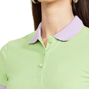 Camiseta de Mujer al Mejor Precio, Transpirable, Sólida, Duradera, de Calidad, con Etiqueta Personalizada, Nueva Llegada, Informal, Tejida, Servicio OEM - Product Image 4