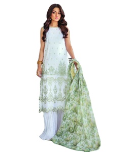 ชุดผ้าฝ้ายปักลายสำหรับผู้หญิงชุดปาร์ตี้สไตล์ปากีสถาน - Product Image 1