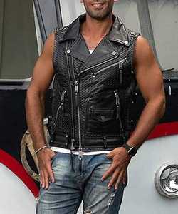 Blouson de moto unisexe en cuir noir coupe-vent à manches longues 2026 – Couleurs personnalisées, logo sur le devant, export en gros, pour adultes - Product Image 5