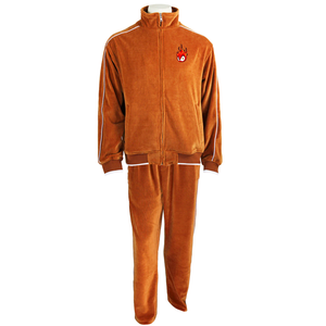 Chándal Deportivo de Terciopelo Gris para Hombre, Tallas Grandes, Personalizado, de Alta Calidad, 100% Algodón, Ligero y Ecológico, Venta al Por Mayor 2026 - Product Image 1