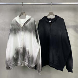 100% algodón Fleece Boxy Fit Men gym Boy Sudadera con capucha para hombres en blanco de alta calidad de peso pesado logotipo personalizado pulóver bordado sudaderas con capucha - Product Image 1