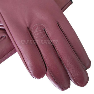 Gants en cuir véritable légers et tendance, très demandés, à doigts complets, en cuir souple de qualité supérieure, pour l'hiver - Product Image 5