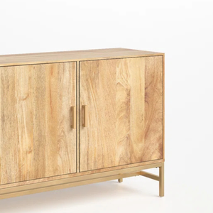 Modern Style Solid Wood <b>Sideboard</b> <b>Kitchen</b> Cabinet for Efficient Storage of Furniture and Equipment - Product Image 4