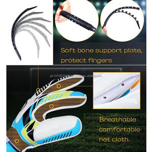 Venta al por mayor entrenamiento profesional deportes látex fútbol cómodo alta calidad guantes de portero mejores materiales - Product Image 3