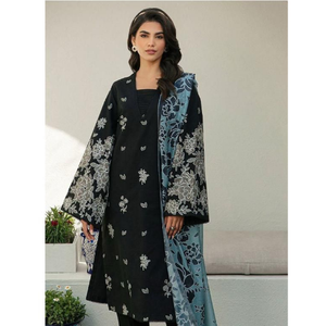 Conjuntos de Alta Calidad para Mujer, Diseño de Bordado, Algodón y Poliéster, Estilo Pakistaní, Chal, Kameez, Dupatta, Transpirable, para Todas las Temporadas, Estilo Indio - Product Image 4