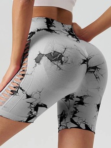 Pantalones cortos deportivos para correr, mallas de gimnasio para mujer, pantalones cortos de entrenamiento ajustados para ciclismo, pantalones cortos de Yoga de cintura alta - Product Image 2