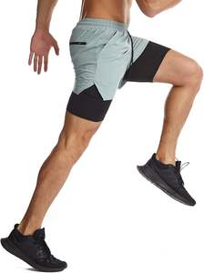 Short de sport à séchage rapide personnalisé pour hommes, short d'entraînement pour la musculation, vente chaude - Product Image 3