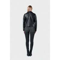 Veste en cuir véritable pour femme Taylor, coupe parfaite, fermetures éclair YKK, doublure en acétate, poches intérieures, matière en daim souple, tailles XXL/XL