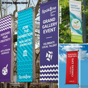 Bannière suspendue en impression UV sur bannière en PVC flexible pour la publicité extérieure - Product Image 3