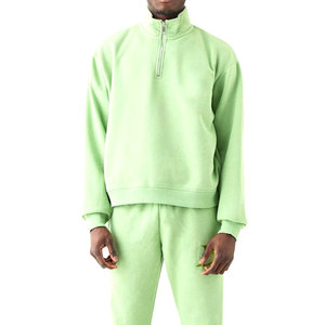 ผู้ชายคุณภาพสูงที่กําหนดเองซ้อน joggers ชุดวอร์มผู้ชายชุด 2 ชิ้นชุดเสื้อกันหนาวหมวกผู้ชาย OEM ชุดวอร์มผ้าฝ้าย - Product Image 4