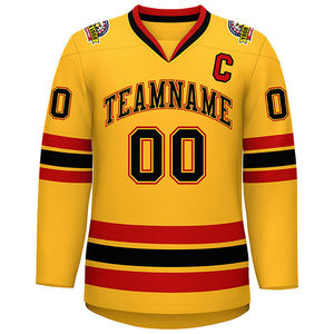 Breathable High Quality OEM Sublimated Custom Design Ice Hockey Wear Tackle Twill Custom Embroidery LOGO Ice Hockey Jersey - Product Image 1