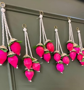 ของตกแต่งบ้านแบบห้อยประดับไข่มุกดอกบัวอินเดียแบบดิวาลิลาทังกันเทศกาลแขวนงานแต่งงานงานปาร์ตี้ขึ้นบ้านใหม่ - Product Image 6