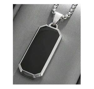 สร้อยคอสแตนเลสสตีลหรูหราเบาสำหรับผู้ชาย/ผู้หญิงสร้อยคอแบบห้อยดีไซน์เรียบง่ายสร้อยคอแบบกระดูกไหปลาร้าแบบพังค์ - Product Image 1