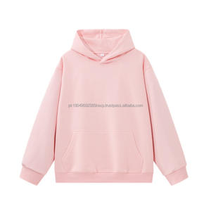 Sweat à capuche d'hiver surdimensionné en polyester-coton, 400 grammes, résistant aux plis et aux bouloches, uni, coupe ample, personnalisable - Product Image 3