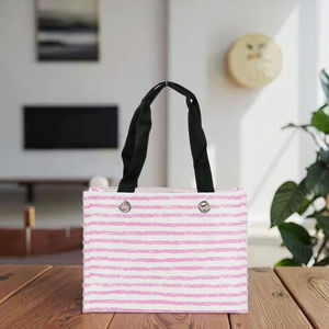 Bolsa de Compras Personalizable de Tela Tejida de Polipropileno con Asa, Patrón y Empaque a Medida - Product Image 1