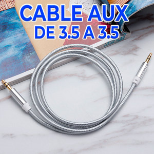 Cable Coaxial de Audio Estéreo de 3.5mm, 1 Metro, Par Trenzado, para Teléfono Móvil, Guitarra, RCA, Aluminio, Conexión Perfecta - Product Image 4