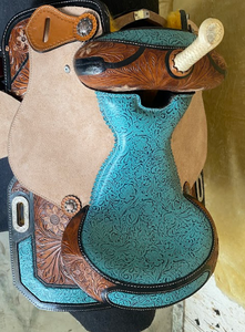 100% selle occidentale intelligente faite à la main pour l'équitation en cuir véritable cheval Dressage course équitation selle de cheval - Product Image 4