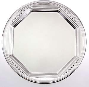 Juego de vajilla artesanal decorativa elegante y moderna de Candy Chocolate para el hogar y fiestas-Rimini (paquete de 3) 12,4 pulgadas x 8 - Product Image 3