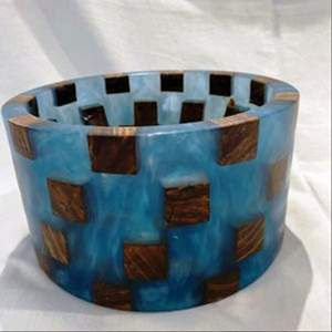 Nouveau modèle de bol en résine décoratif, fait à la main, poli, d'origine indienne, écologique, pour les fêtes, style moderne, art antique - Product Image 4