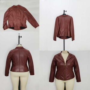 Trending Woman Varsity Jacket Mujer The Classic Faux Leather Moto Jacket Transpirable Mujer Leather Racer Jacket Streetwear Look - Product Image 6