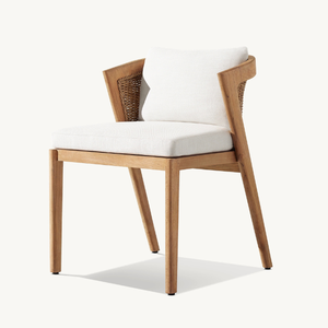 เก้าอี้ไม้สักแบบไม่มีที่วางแขน สไตล์โมเดิร์น สำหรับใช้งานกลางแจ้ง ทนทานและป้องกันการผุพัง - Product Image 1