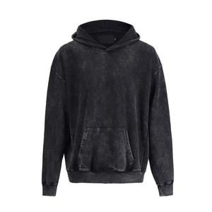 Sweat-shirt 100% coton pour homme, Streetwear, automne, sweat-shirt élégant, délavé à l'acide, broderie personnalisée - Product Image 3