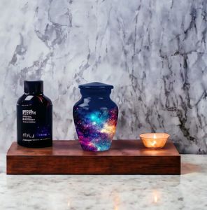 Vente chaude de haute qualité prêt à expédier des souvenirs de crémation en aluminium pour les restes humains fabricant direct urne souvenir - Product Image 3