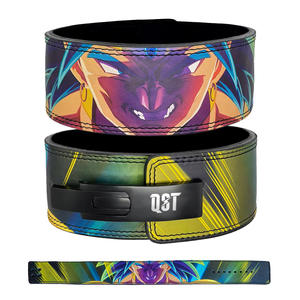 เข็มขัดพยุงหลังพิมพ์ลายอนิเมะ ระบายอากาศได้ดี สำหรับยกน้ำหนัก เพาเวอร์ลิฟติ้ง ออกกำลังกาย เวทเทรนนิ่ง ป้องกันเอว ทำจากหนัง - Product Image 2