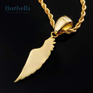 Hip Hop Iced Out Moissanite colgantes y dijes 18K oro y 925 Plata ala hombres colgante joyería - Product Image 4